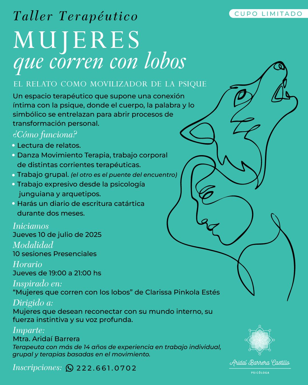 Cartel: Mujeres que corren con lobos